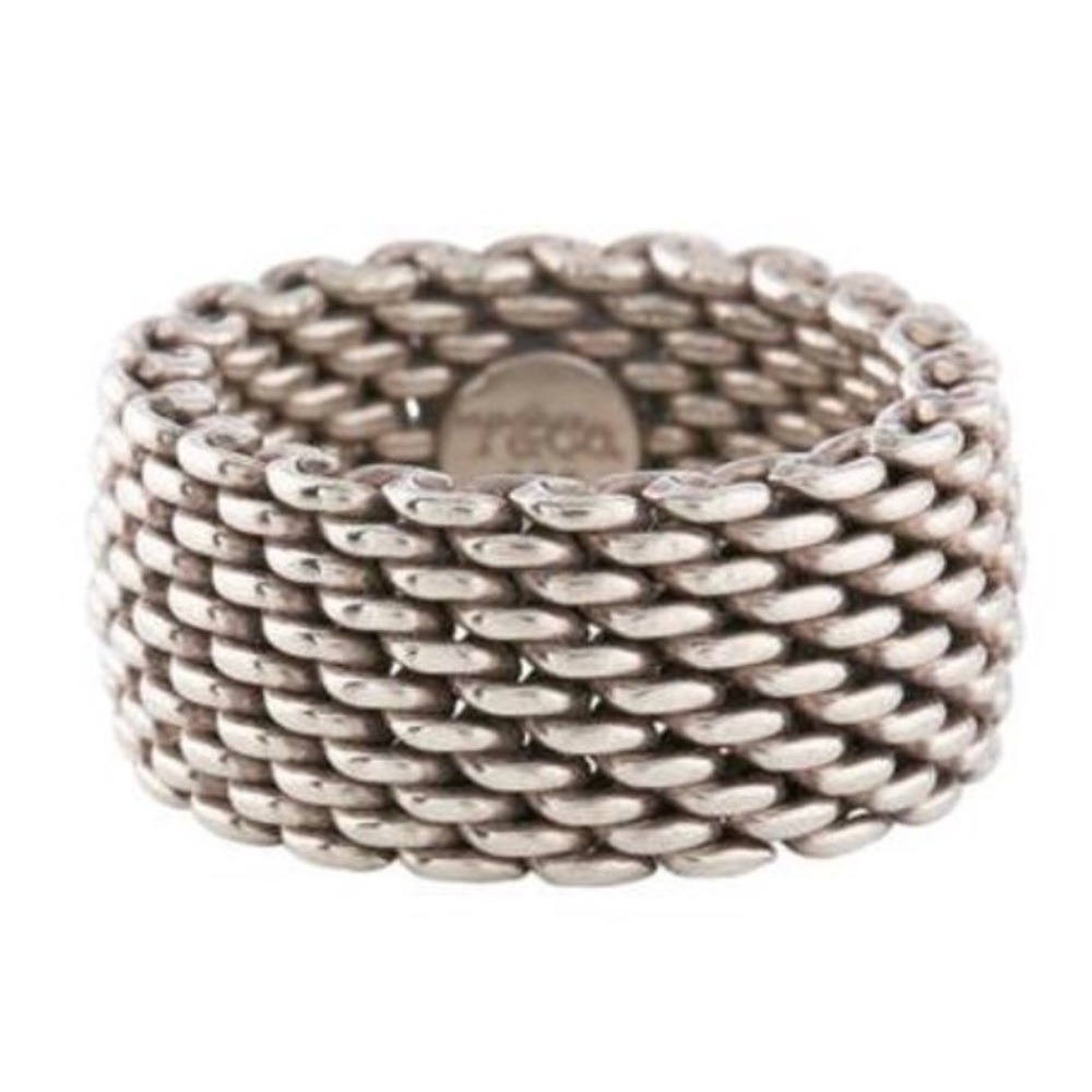 Tiffany luxury retired somerset metallic ring